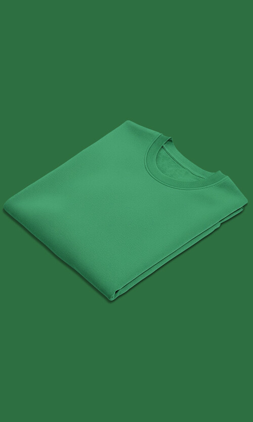 Grüner Pullover auf grünem Hintergrund